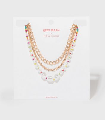 faux pearl chain necklace