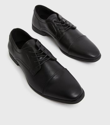 All black shoes leather hot sale
