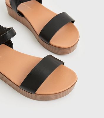 Buy Black Sandals for Girls by D'Chica Online | Ajio.com