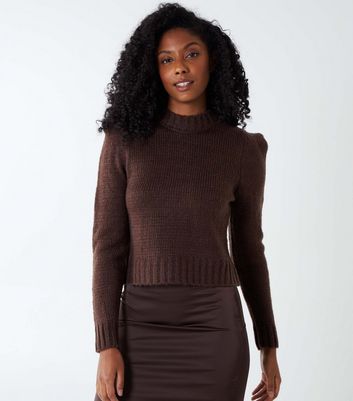 new look brown jumper