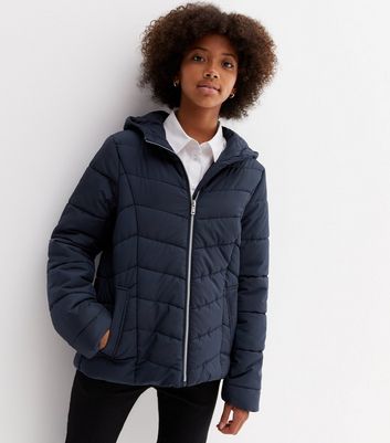 Ladies navy clearance hooded jacket