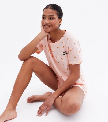 Peach pyjamas best sale