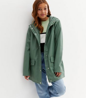 Dark green shop anorak