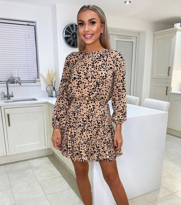 AX Paris Brown Leopard Print Mini 
