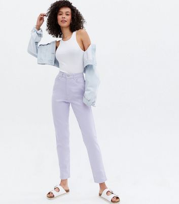 Lilac store mom jeans