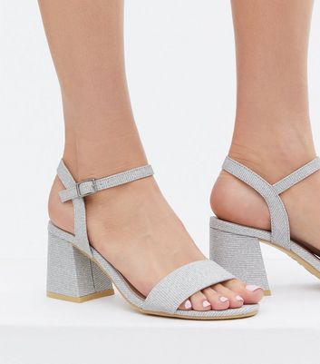 Rhinestone Romance Glitter Mesh Block Heels | Mesh block heels, Heels, Block  heels