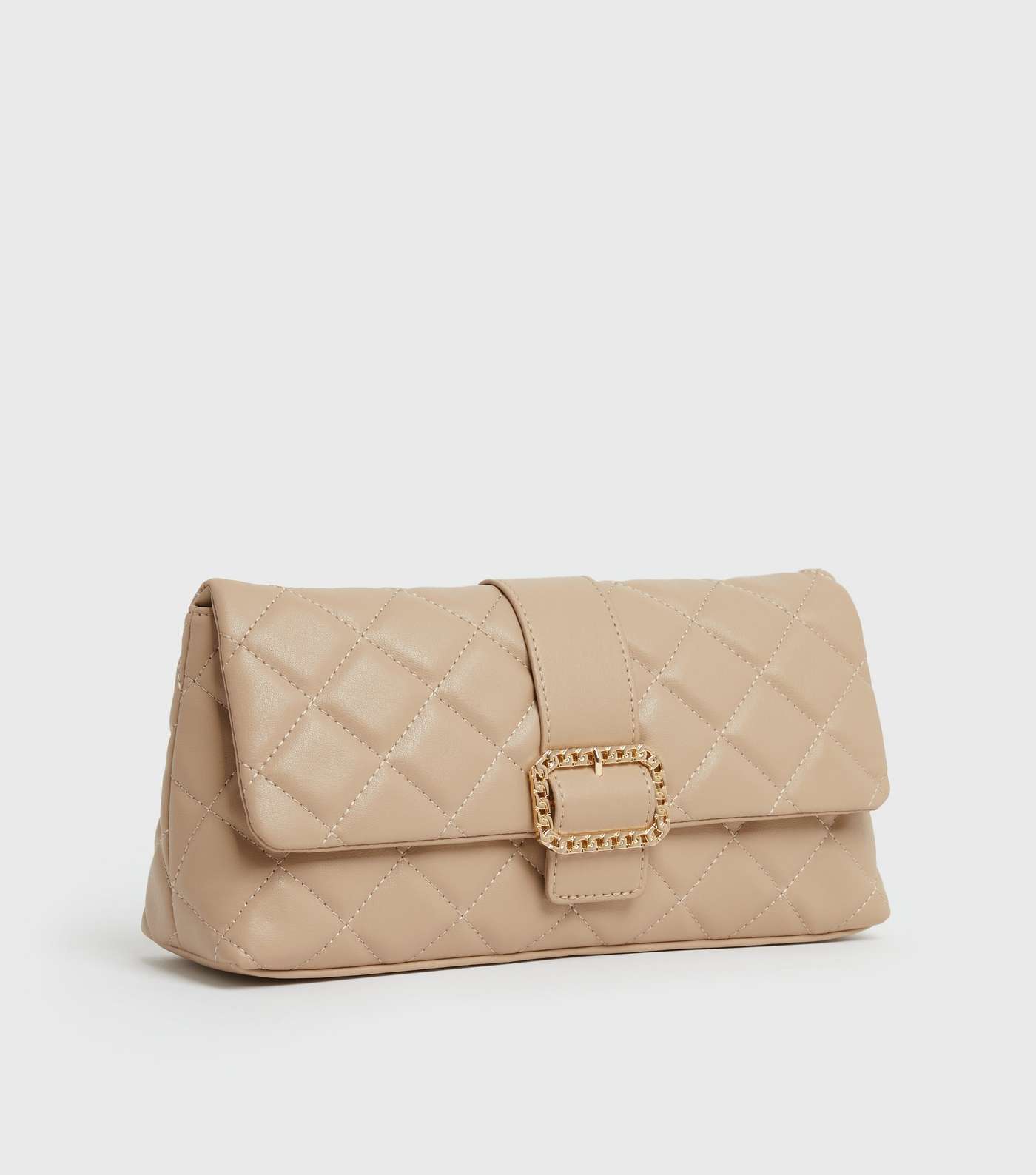 Destination Marbs Camel Quilted Oversized Clutch Image 3