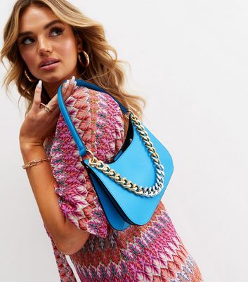 Damen Accessoires Your Evening Plus One Bright Blue Chain Shoulder Bag