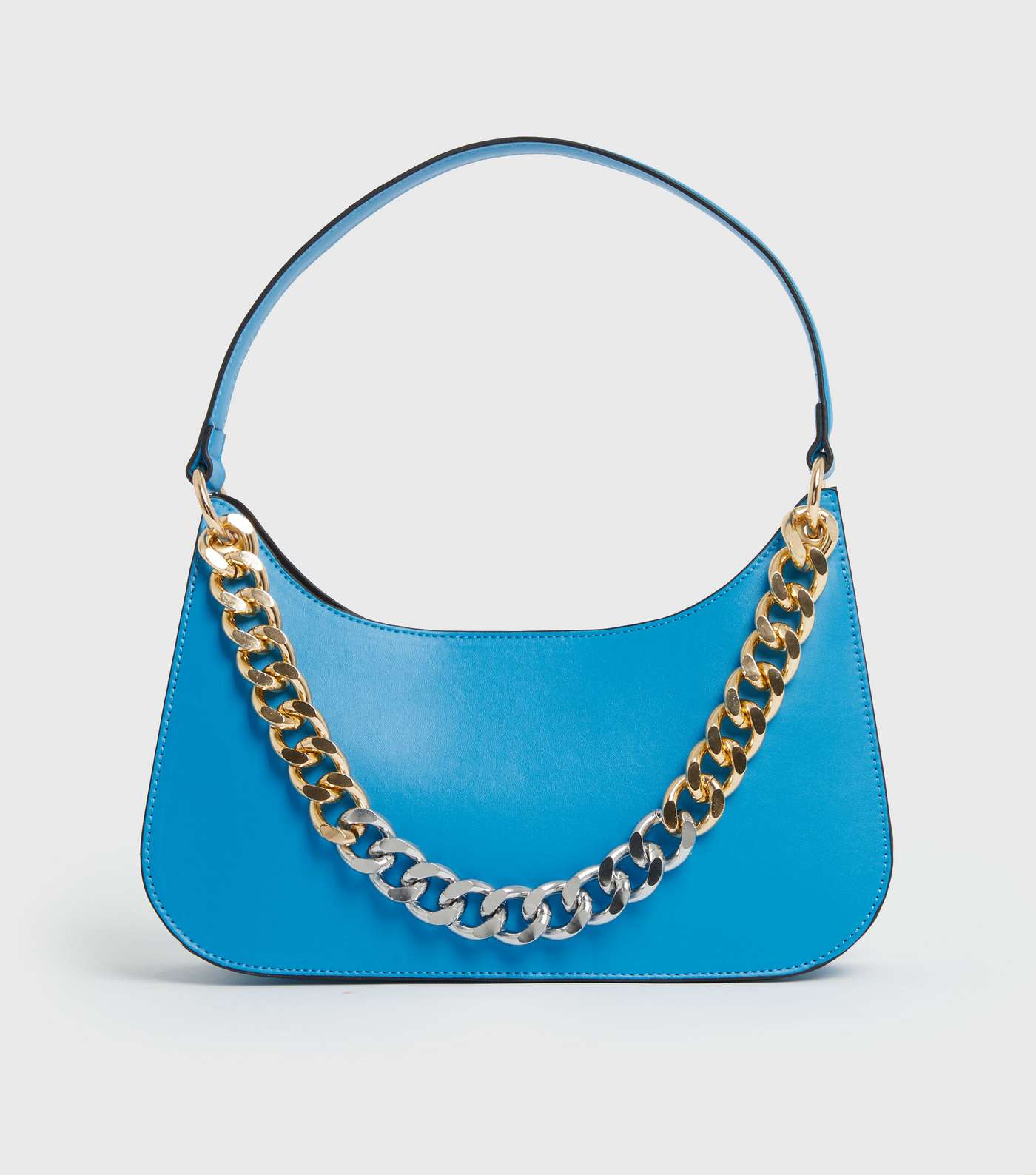 Your Evening Plus One Bright Blue Chain Shoulder Bag Image 2