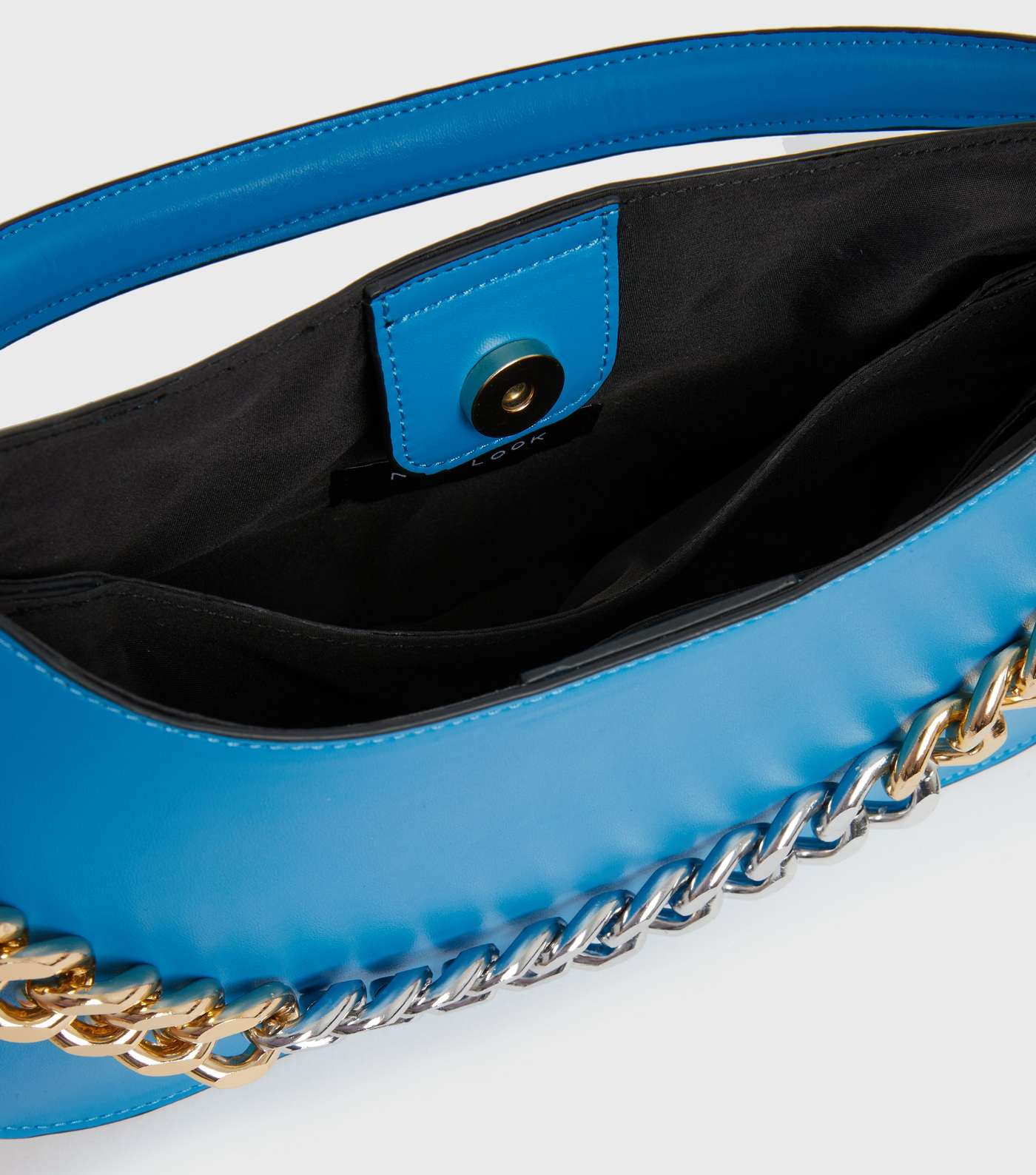 Your Evening Plus One Bright Blue Chain Shoulder Bag Image 4