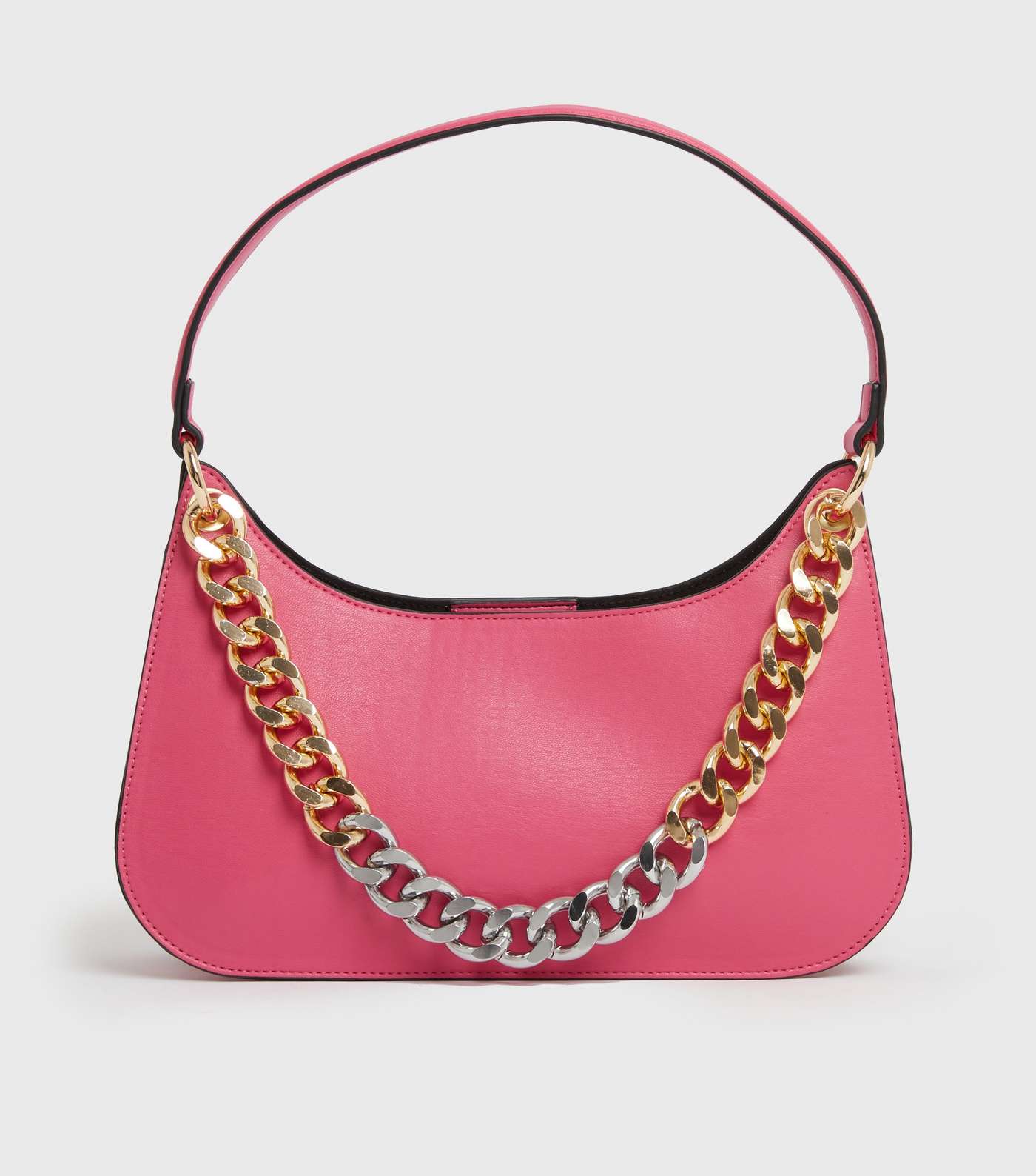 Your Evening Plus One Bright Pink Chain Shoulder Bag Image 2