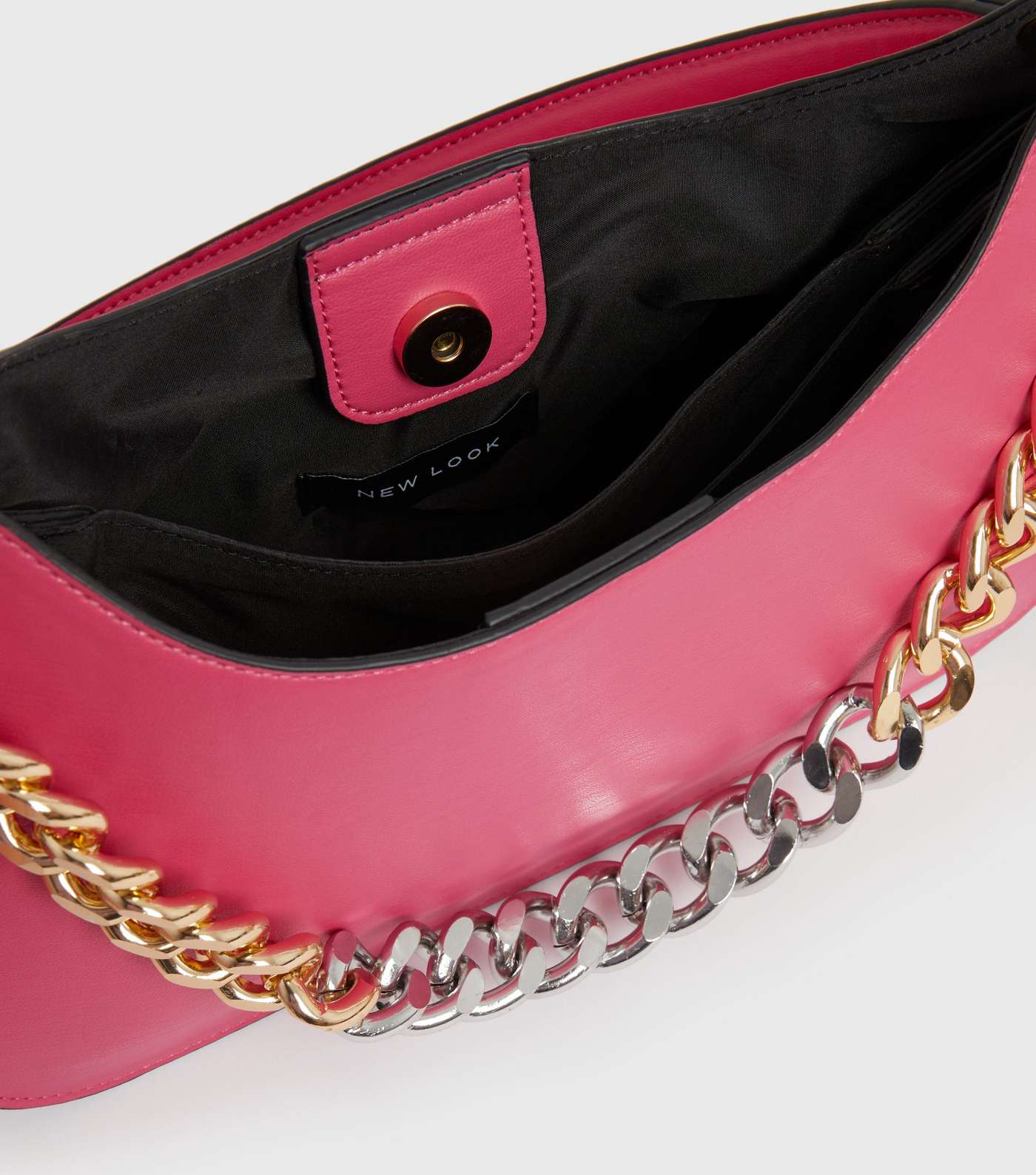 Your Evening Plus One Bright Pink Chain Shoulder Bag Image 4