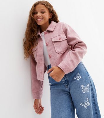 Tilly Jacket Women|women's Pink Denim Jacket - Solid Color, Three Quarter  Sleeve, S-5xl