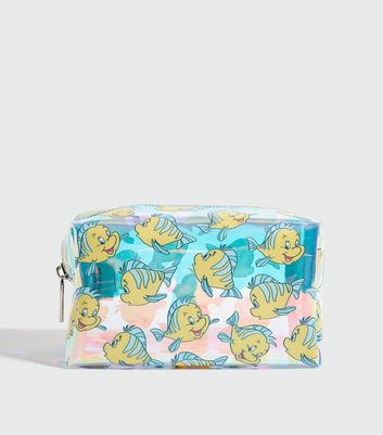 Skinnydip Bright Blue Disney Flounder Makeup Bag New Look