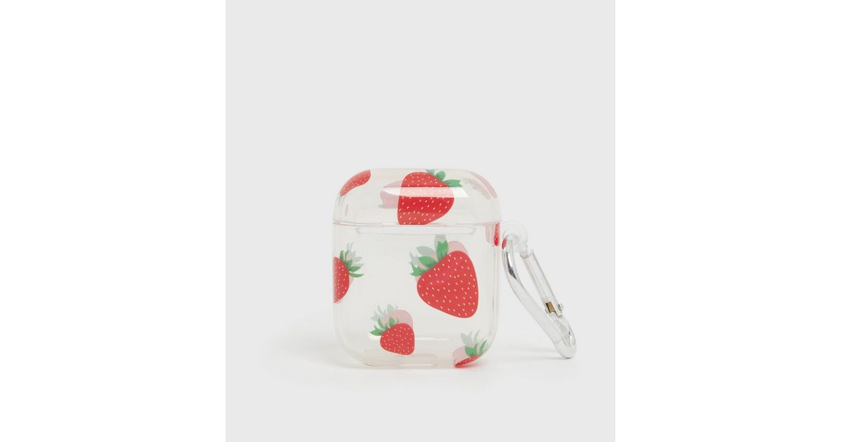 Clear Strawberry AirPod Case | New Look