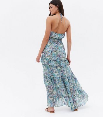 London times paisley hot sale print chiffon maxi dress