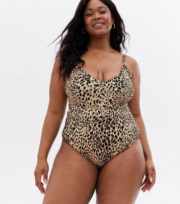 new look leopard swimsuit