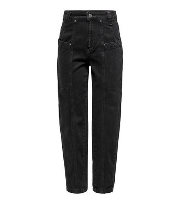 new look black mom jeans