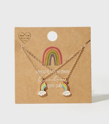 Rainbow best friend on sale necklace