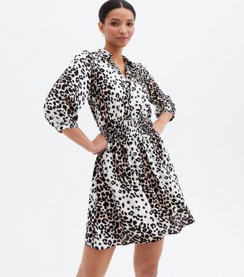 designer animal print dress