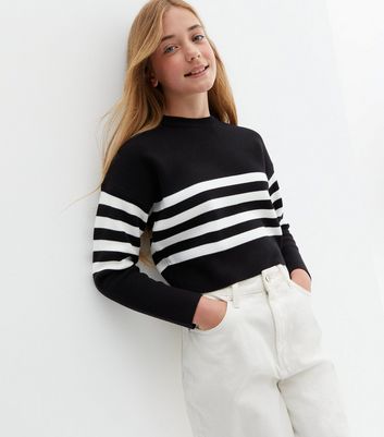 Black shop striped jumper