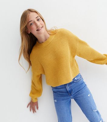 Mustard knit clearance jumper