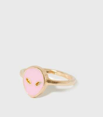 Girls Pink Alien Ring