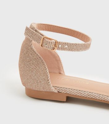 Rose gold hotsell sequin flats