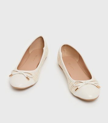 Cream store ballet shoes