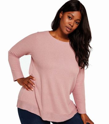 Apricot Curves Pink Waffle Long Sleeve 