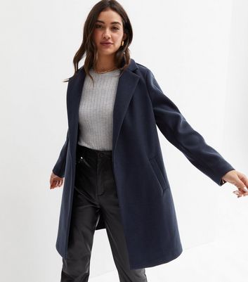 long navy womens coat