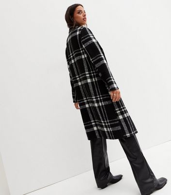 River island check on sale coat