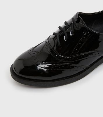 New look hot sale black brogues