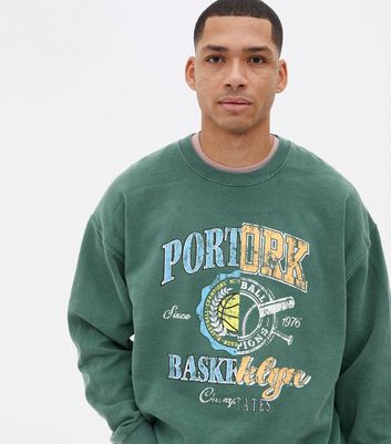 Mens dark outlet green sweatshirt