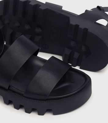 London Rebel Black Chunky Buckle 