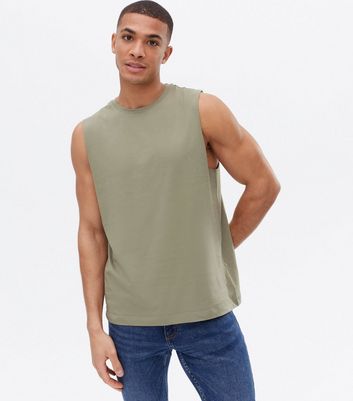 olive sleeveless vest