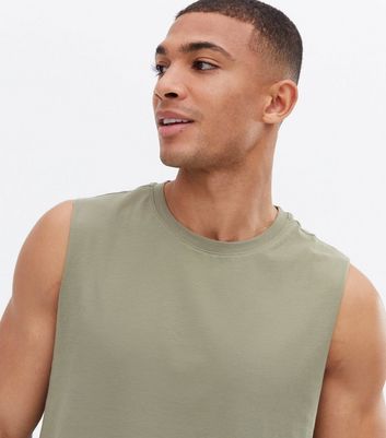 olive sleeveless vest