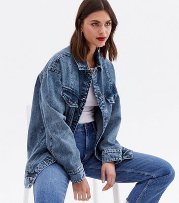 noisy may oversized denim jacket