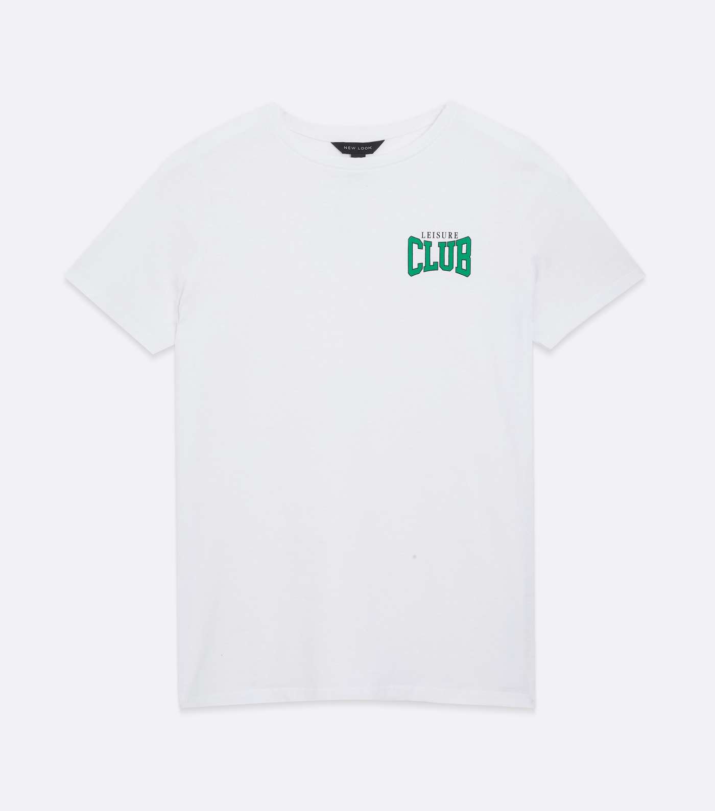 White Leisure Club Pocket Logo T-Shirt Image 5