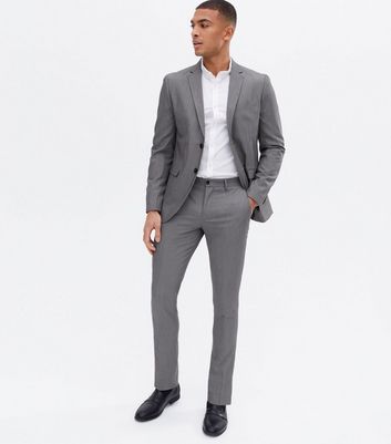 Jones Pale Grey Slim Suit Trousers 