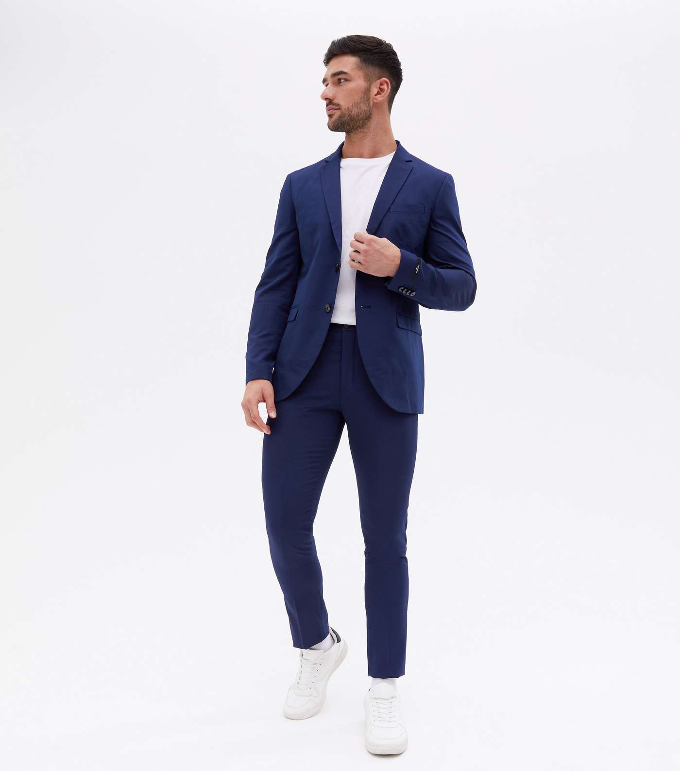 Jack & Jones Bright Blue Skinny Fit Suit Trousers