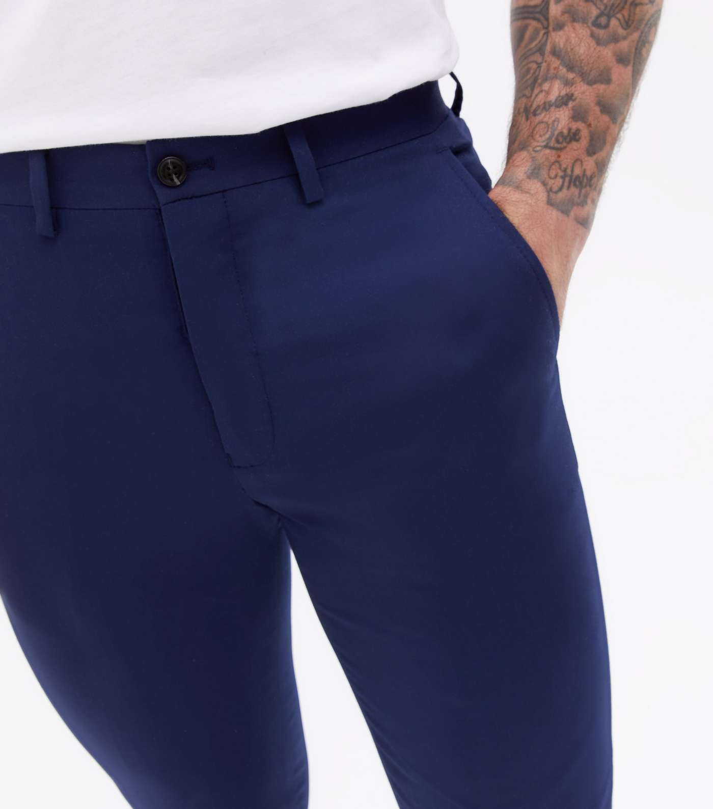 Jack & Jones Bright Blue Skinny Fit Suit Trousers Image 3