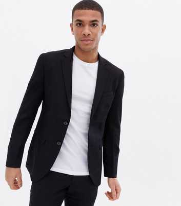 Jack & Jones Black Revere Collar Skinny Fit Blazer