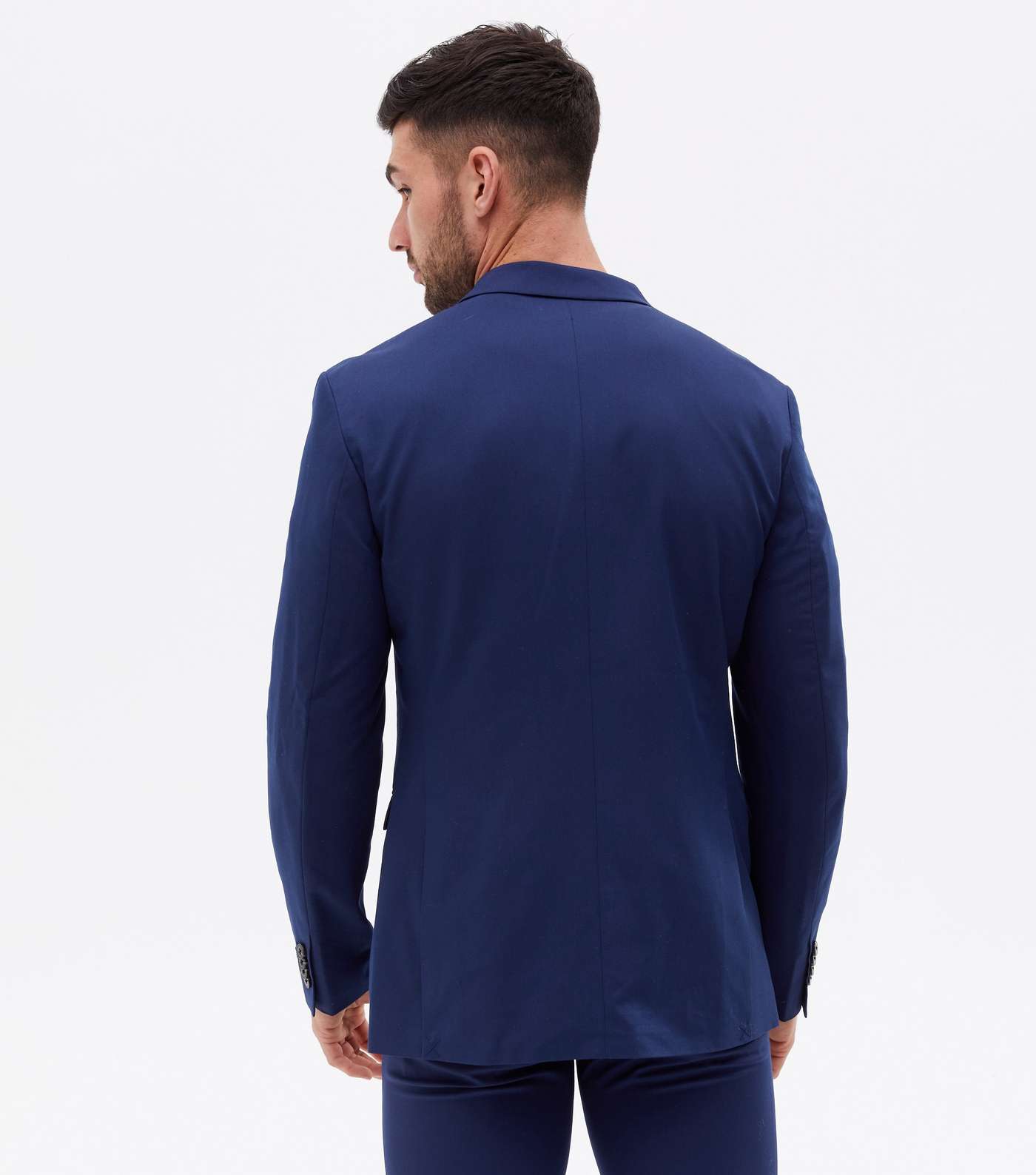 Jack & Jones Bright Blue Revere Collar Skinny Fit Blazer Image 4