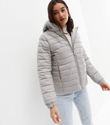 Ladies grey puffer on sale coat