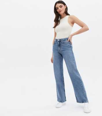 ONLY Blue Wide Leg Jeans