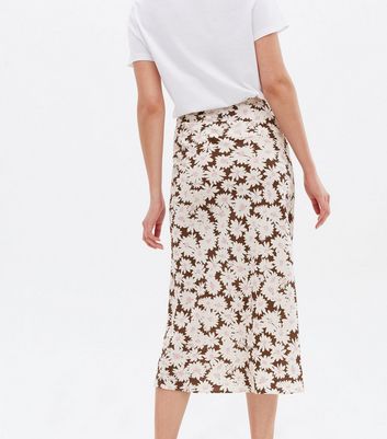 New look fashion daisy midi skirt