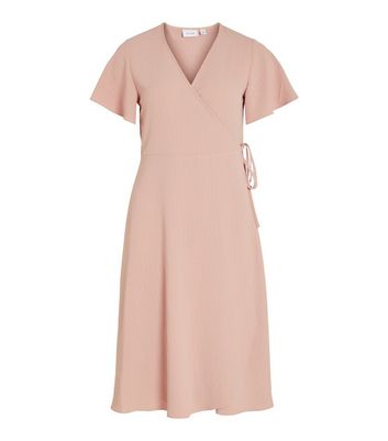 Click to view product details and reviews for Vila Pink Ribbed Midi Wrap Dress New Look. Click to view product details and reviews for Vila Pink Ribbed Midi Wrap Dress New Look.