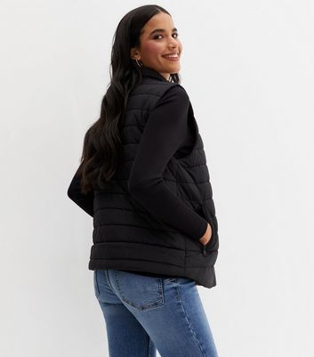 Maternity top puffer vest