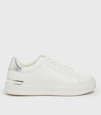 metallic chunky trainers